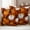 Orange White, variant on Pink Pumpkin Fall Outdoor Waterproof Pillow Covers, Thanksgiving Maple Leaves Farmhouse Decorative Square Throw Pillowcase Sofa Cushion Sham for Patio/Couch/Chair, 16"x16" 2 Pack