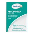 thumbnail image 1 of Felodipino Medimart 5 mg 20 tabletas de liberación prolongada, 1 of 3