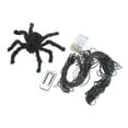 thumbnail image 3 of LED Spider Web Lights Good Decoration Waterproof Remote Control Design Halloween Decorations Light with Black Spider Warm White, 3 of 14