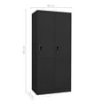 thumbnail image 4 of vidaXL Garde-Robe Anthracite 80x50x180 cm Acier, 4 of 5