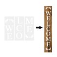 thumbnail image 1 of unbranded 1Jgo Plantilla De Dibujo Para De Bienvenida En Casa Material Plástico Impermeable, 1 of 7