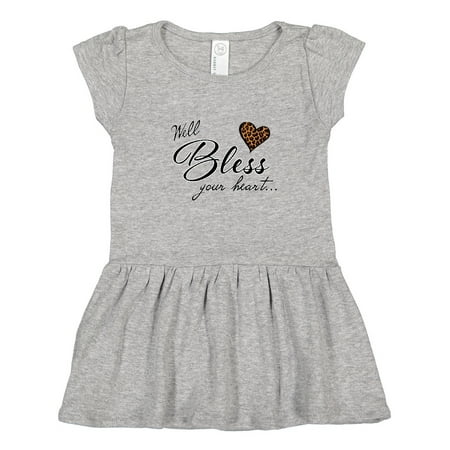 

Inktastic Well Bless Your Heart with Leopard Print Gift Toddler Girl Dress