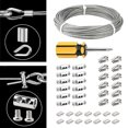TUMALL Stainless Steel Wire Rope Picture Frame Rope Cable Kits for