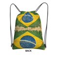 thumbnail image 2 of Brazilian Flag Drawstring Backpack Bag Water Resistant Yoga Shopping Cinch Bag Sackpack For Men Women, 2 of 7