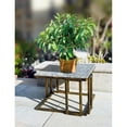 thumbnail image 2 of 14.5 In. Granite Marble Black/ Gold Plant Stand, 2 of 5