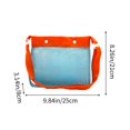 thumbnail image 3 of kladzum Beach Tote Bag, Double Buckle Beach Bag Mesh Toy Bag Children's Beach Bag Hollow Storage Bag, 3 of 5