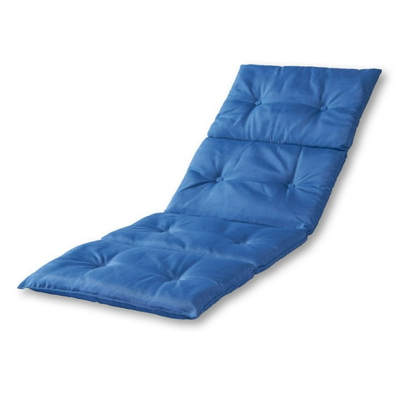 Greendale Home Fashions Outdoor 72" x 25" Lightweight Chaise Lounge Pad, Blue