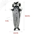 thumbnail image 3 of Haunted Hill Farm Lifesize 5.5 ft Animatronic Two-Headed Clown with Lights and Sound, Indoor/Outdoor Halloween Decoration, HHCLOWN-37FLSA, 3 of 20