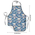 thumbnail image 2 of Pofeuu white Skull daisy in water Print Aprons with Pockets, Cute Aprons for Kitchen, Cooking, Server, Barber, Chef Apron, 2 of 7