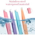thumbnail image 6 of 6PCS Mini Tweezers Set for Women Travel Tweezers Kit with Small Precision Tweezer for Facial Hair Tiny Eyebrow Tweezer for Women Grooming, 6 of 7