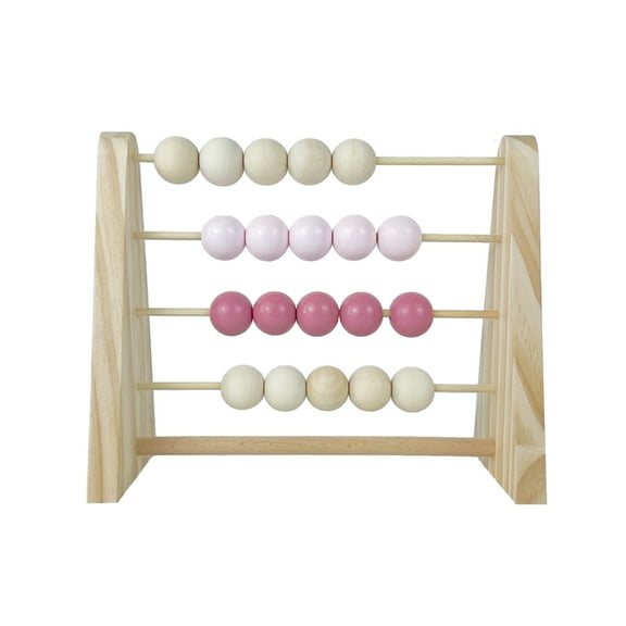 Necvior Nordic-Wooden Abacus for Kid Room Desktop Decoration Baby Early Learning Math Educational Toy Natural Wood Nursery Decor