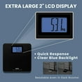 thumbnail image 3 of Báscula digital Tanita HD-662 (negra) - Báscula de baño de tecnología japonesa con capacidad de 150 kg - Pantalla LCD grande de 5 cm con retroiluminación azul - Precisa, duradera y con control de pie, 3 of 5