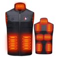 thumbnail image 2 of Fiudx Camiseta Sin Mangas con Cuello Alto para Hombre, Corte Entallado, Ideal para Deportes Al Aire Libre, de Nailon Ligero, Ideal para El Verano y El Estilo Informal de Oficina., 2 of 6