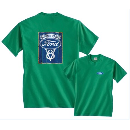 Ford Logo Cut Out - Genuine Parts Ford V8 Blue Vintage Logo T-Shirt