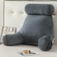 thumbnail image 6 of TOPCHANCES Backrest Reading Pillow, Bed Rest Pillow with Arms, Back Support Pillows ( Gray - Solid ), 6 of 10