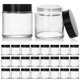 thumbnail image 1 of Frascos de vidrio KEYWING de 120 ml (4 oz) con tapa negra, paquete de 24, 1 of 6