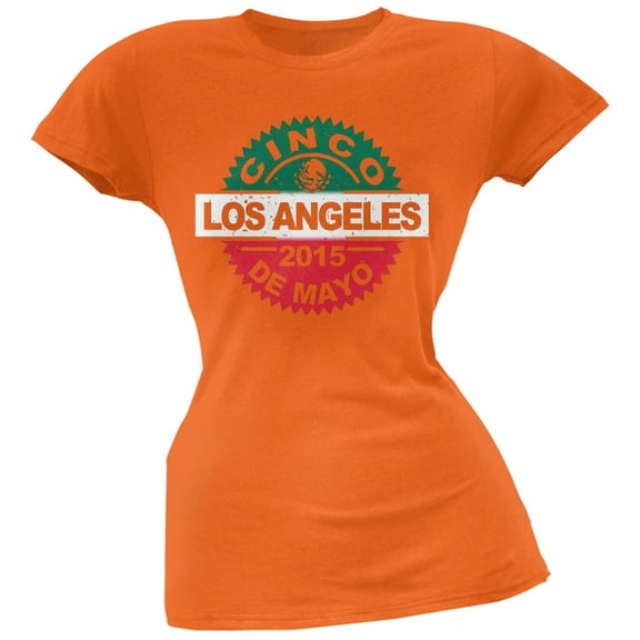 Cinco De Mayo - Los Angeles Orange Juniors Soft T-Shirt - X-Large