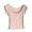Pink, variant on Cap Sleeve Tops for Women Trendy Summer Crew Neck Slim Fitted Shirts Solid Color Basic Tee Soft Comfy Clothes (XL, White)