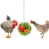 Vehomy Chicken Treat Ball Chicken Vegetable Feeder Veggie Hanging Ball Toy for Hens Chicken Hanging Foraging Coop Toys for Hens