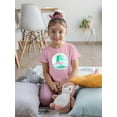 thumbnail image 2 of Cute Dinosaur In Pink Tutu T-Shirt Toddler -Image by Shutterstock,  3 Toddler, 2 of 4