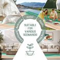 thumbnail image 6 of Sage Green Ripple Outdoor Rug, Sage Green Gradient Non-Slip Area Rugs Carpet Breathable Large Floor Mat for Outdoors Patio Porch Deck Beach 3’ x 5’, 6 of 9