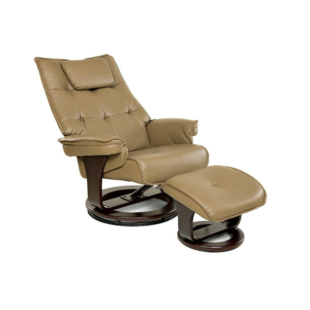 Relaxzen Madison Bonded Leather Massage, Leather Massage Chair With Ottoman