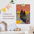 thumbnail image 4 of FORMRS Acrylic Clipboard with Low Profile Clip Standard A4 Letter Size, 12.5" x 9", Striped Boat, 4 of 8