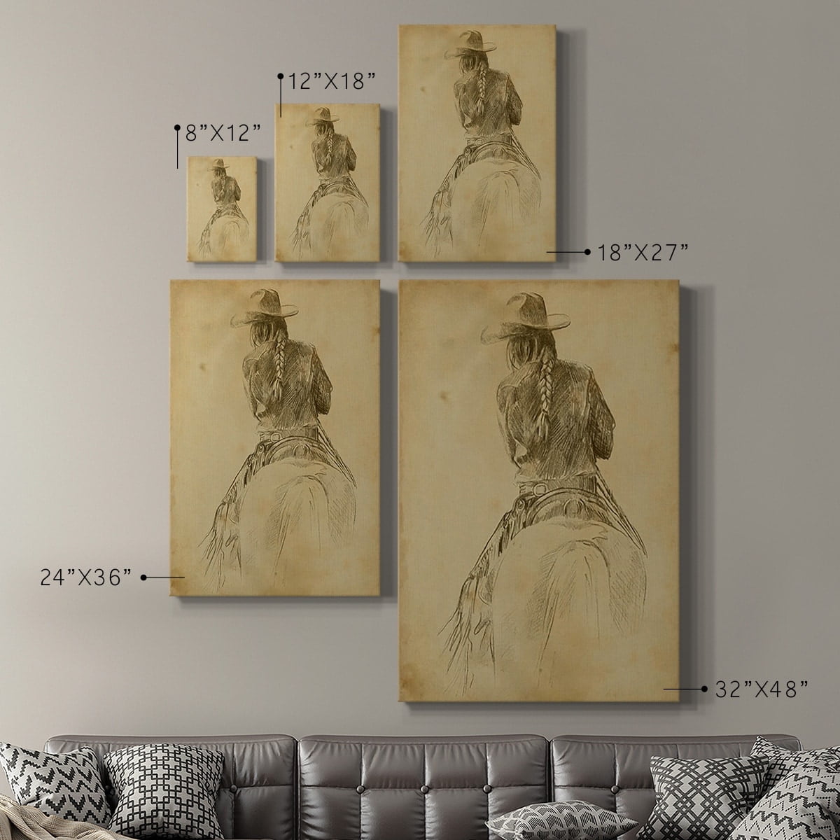 Dorset Shapes IV Premium Gallery Wrapped Canvas - Ready to Hang