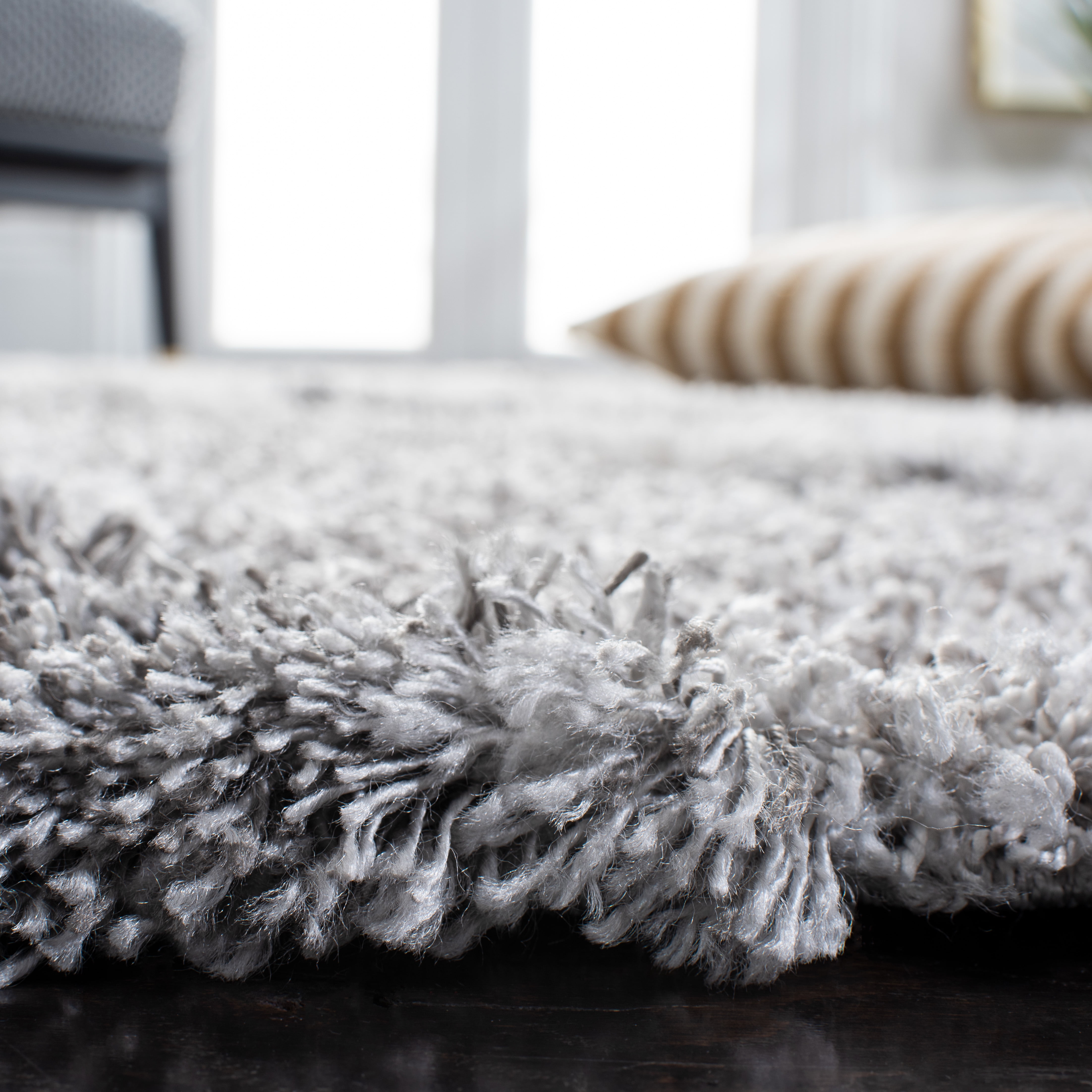 SAFAVIEH Horizon Konstantinos Abstract Shag Runner Rug, Grey/Ivory, 2' x 9'