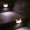 thumbnail image 3 of 4pcs LED Solar Stair Lamp IP65 Waterproof Outdoor Garden Pathway Yard Patio, 3 of 9