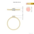 thumbnail image 4 of ANGARA Natural Emerald-Cut Diamond Solitaire Ring in 14K Yellow Gold for Women (Size-4x3mm| Color-H| Clarity-SI2) | April Birthstone, Anniversary, Jewelry Gift for Women | Natural Diamond Ring, 4 of 9