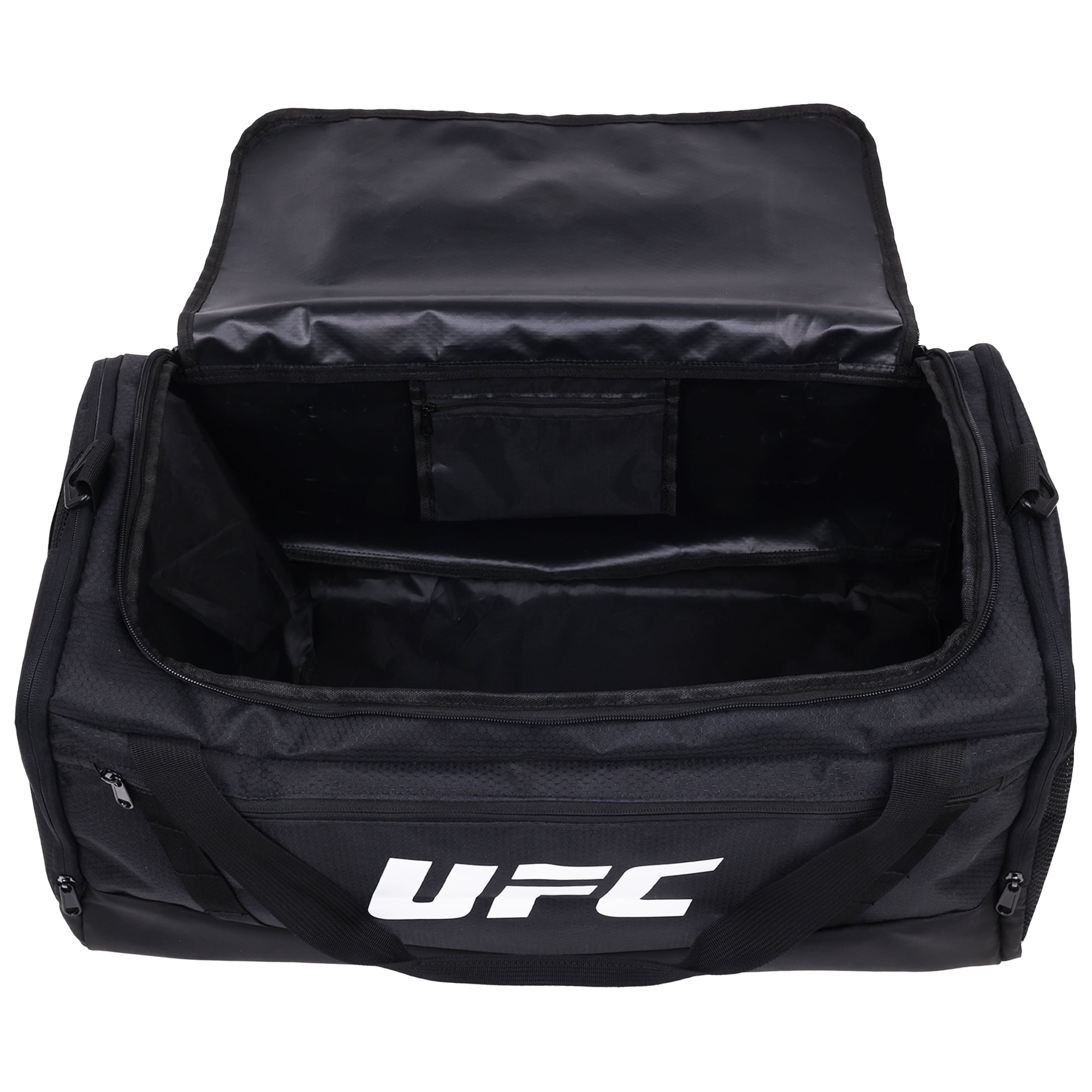 UFC Gym Bag, 22 Inch Carry On Large Travel Duffel Bag for Men and Women, Shoe Compartment, MMA Workout Equipment and Sports Accessories, Black