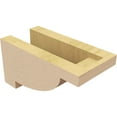 thumbnail image 5 of 4"W x 8"D x 4"H Wide Alpine Rough Cedar Woodgrain TimberThane Corbel, Primed Tan, 5 of 6