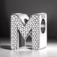 thumbnail image 2 of Collar Dije Alphabet Charms De Plata S925 Con Letras A-z, 2 of 8
