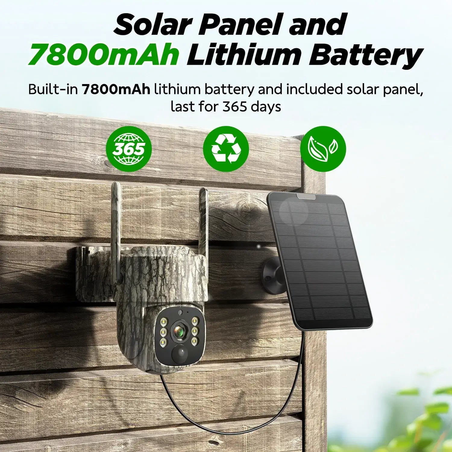 CAMPARK Cellular Trail Camera Solar 2.5K Hunting Deer Game Camera with Night Vision Motion Activated Waterproof IP66 Auto-Tracking 360 Degree 4G Live Feed for Farm Security Cameras No wifi Needed