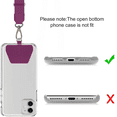 thumbnail image 3 of Phone Lanyard, Neck Strap and Wrist Tether Key Chain Holder Universal for Phone Case Anchor Fit All Smartphones, 3 of 5