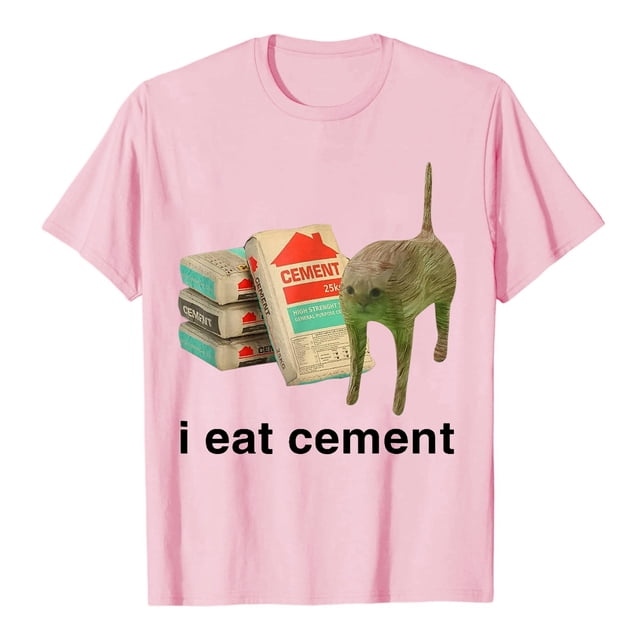 Hauts à Col Rond Imprimés en Anglais "I Eat Ciment" pour Femmes, Chemises Décontractées d'Été, Col en V, Manches Longues, Lot de Hauts à Col Roulé