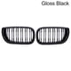 thumbnail image 1 of Pulleco For Bmw 3 Series E46 Car Front Bumper Grilles Racing Grill Kidney Dual Line Grills Gloss Black Grille 4 Door 2002-2005, 1 of 1