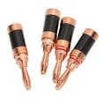 thumbnail image 6 of 4pcs Banana Plugs Brass Gold Plated Carbon Fiber Housing Open Screw Speaker Cable Connector for 5mm Wire Diameter, 6 of 8