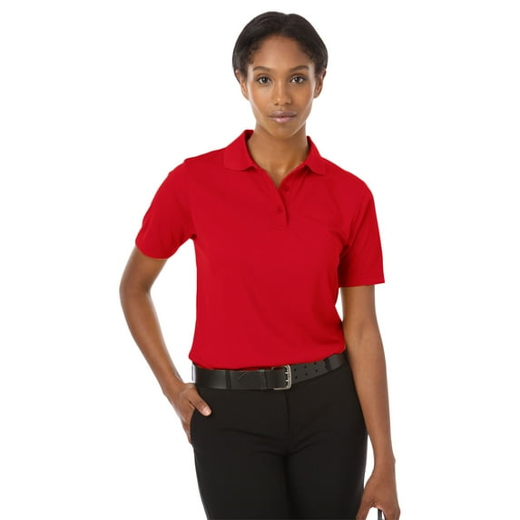 BlueGeneration Ladies Il-50 Polo No Pocket - Red 3 Extra Large Solid