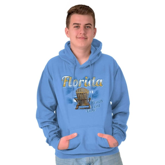 Florida Lounge Chair Beachfront View Hoodie Sweatshirt Women Men Brisco Brands S