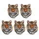 thumbnail image 1 of 5 parches de poliéster con diseño de cabeza de tigre para ropa, decoración de bolsos y ropa., 1 of 7