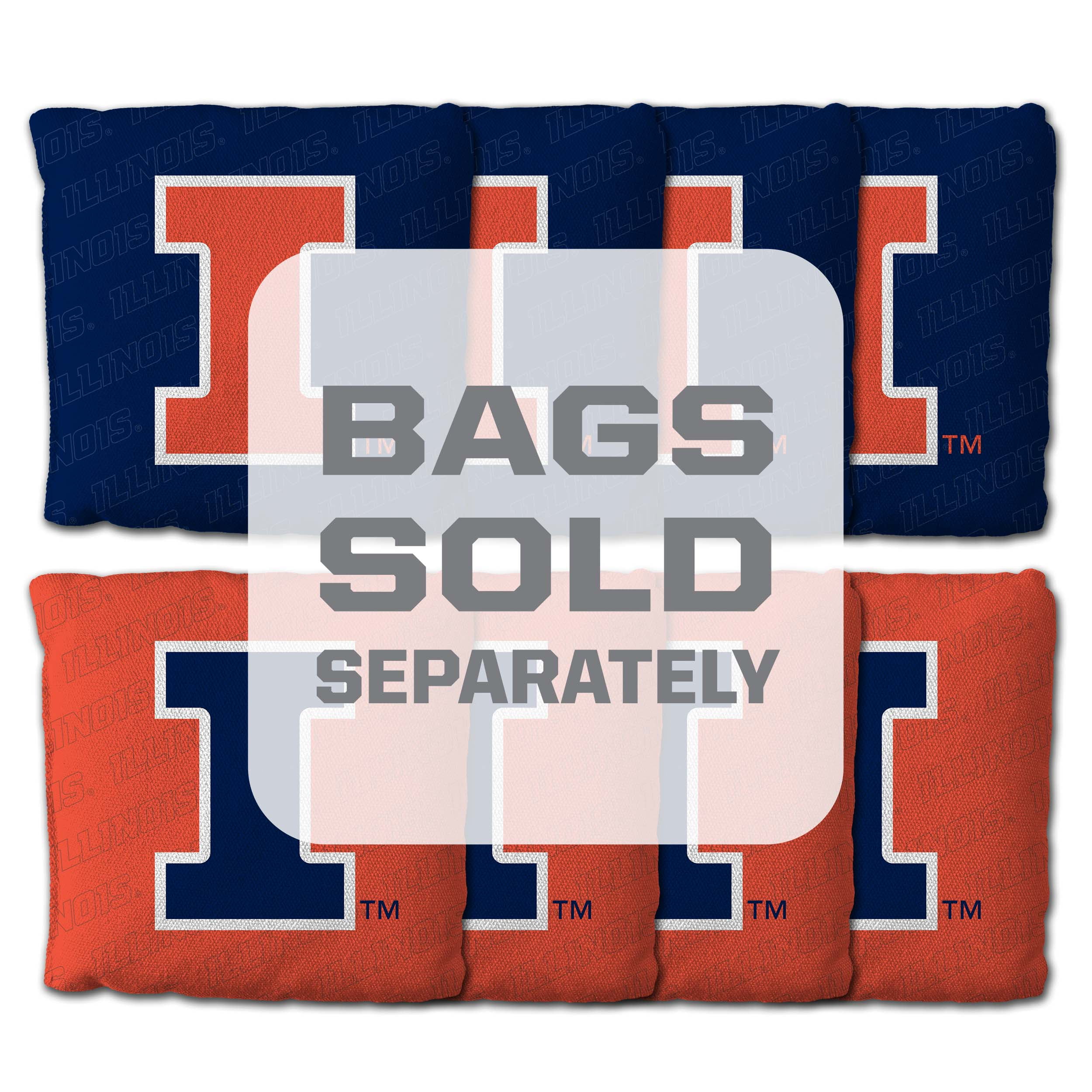 YouTheFan NCAA Illinois Fighting Illini 2' x 4' Cornhole Game No Bags