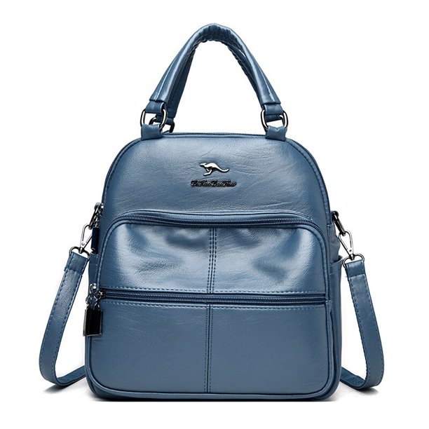 Bolso de hombro multifuncional para mujer, bolsa de cuero suave de PU de gran capacidad, de diseñador, mochila de viaje a la moda, 2021 Fivean unisex