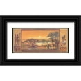thumbnail image 1 of Nyvltova, Dagmar 24x13 Black Ornate Wood Framed with Double Matting Museum Art Print Titled - Memories of Africa II, 1 of 4