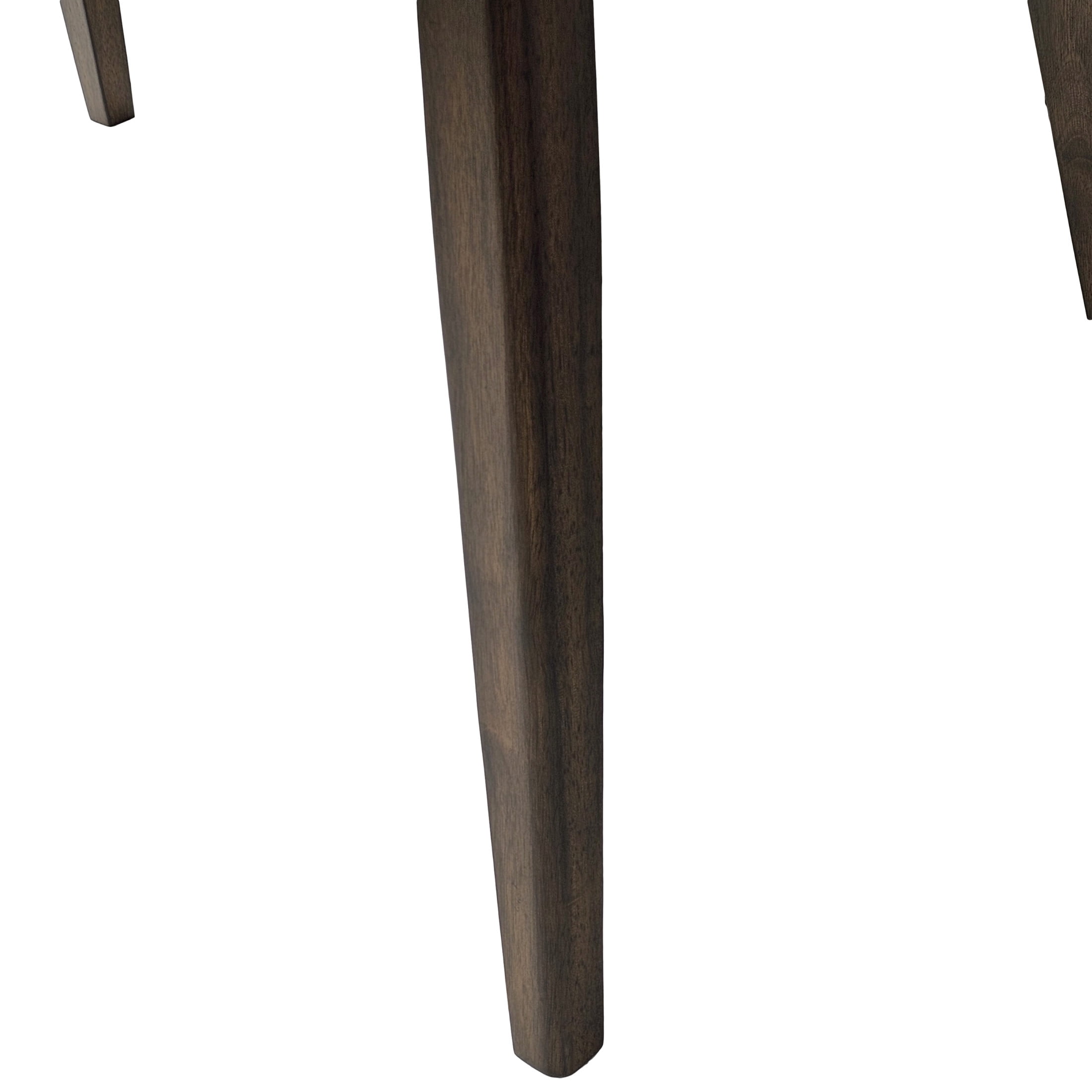 Neros Tapper Legged Rubberwood Dining Table, Brown