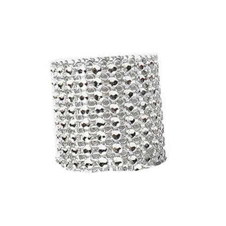 

50 PCS Bling Diamond Rhinestone Mesh Wrap Napkin Ring Wedding Decor Gold，kitchen utensils set