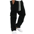 thumbnail image 1 of Men's Cargo Pants - Outdoor Work Utility Trousers - Polyester, Durable, Multiple Pockets, Sizes S-XXL, 1 of 8