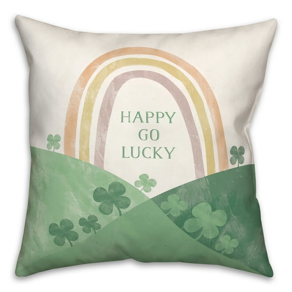 Creative Products Happy Go Lucky 18 x 18 Spun Poly Pillow