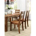 thumbnail image 5 of Rustic Modern Panel Back Chairs Set of 4pc Dining Chairs Dining Room Furniture Dark Oak Solid wood, 5 of 9